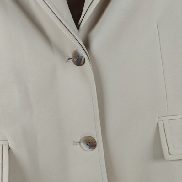 Tahari Arthur S. Levine Dress Suit Blazer jacket Stone Size 12 - Picture 3 of 11